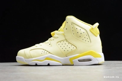 Yellow Jordan Dynamic Retro 6 Floral 0914